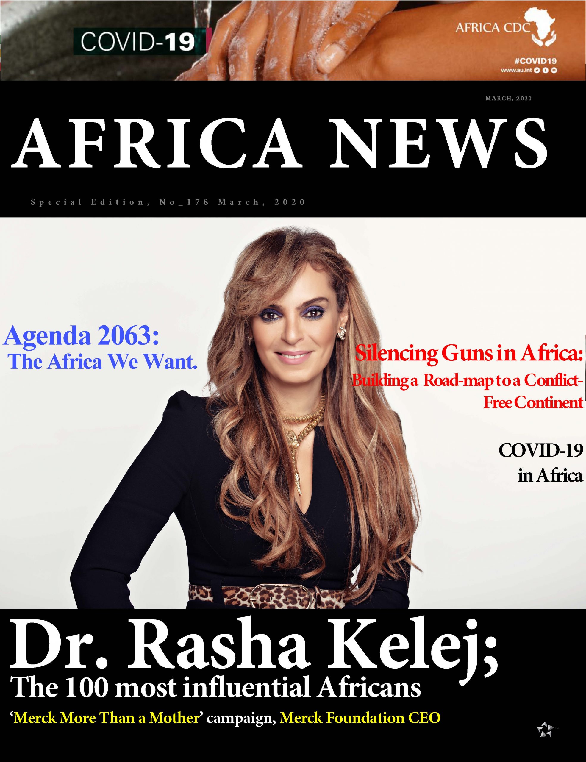 Dr Rasha Kelej;  the 100 most Influential Africans; CEO of Merck Foundation