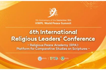 Religious Leaders discuss world Peace by HWPL’s Remarkable Contribution to World Peace Project in the new concept of Religious Peace Academy (RPA) in Seoul, Korea.